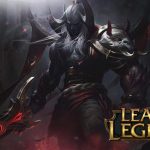A detailed view of league of legends game and fonts used in the game logo